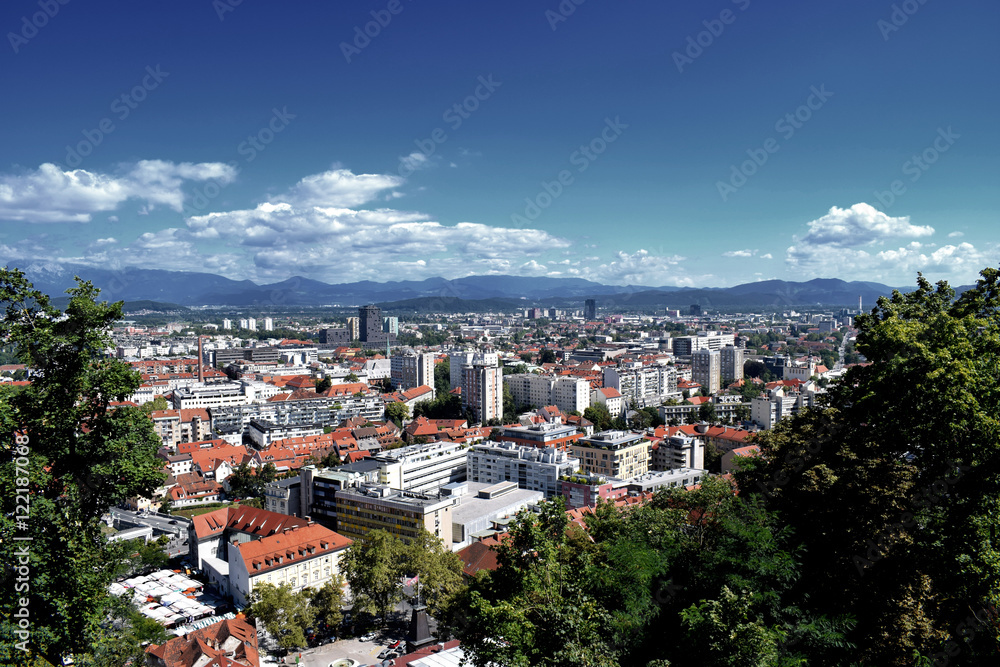 Ljubljana panoramic view 