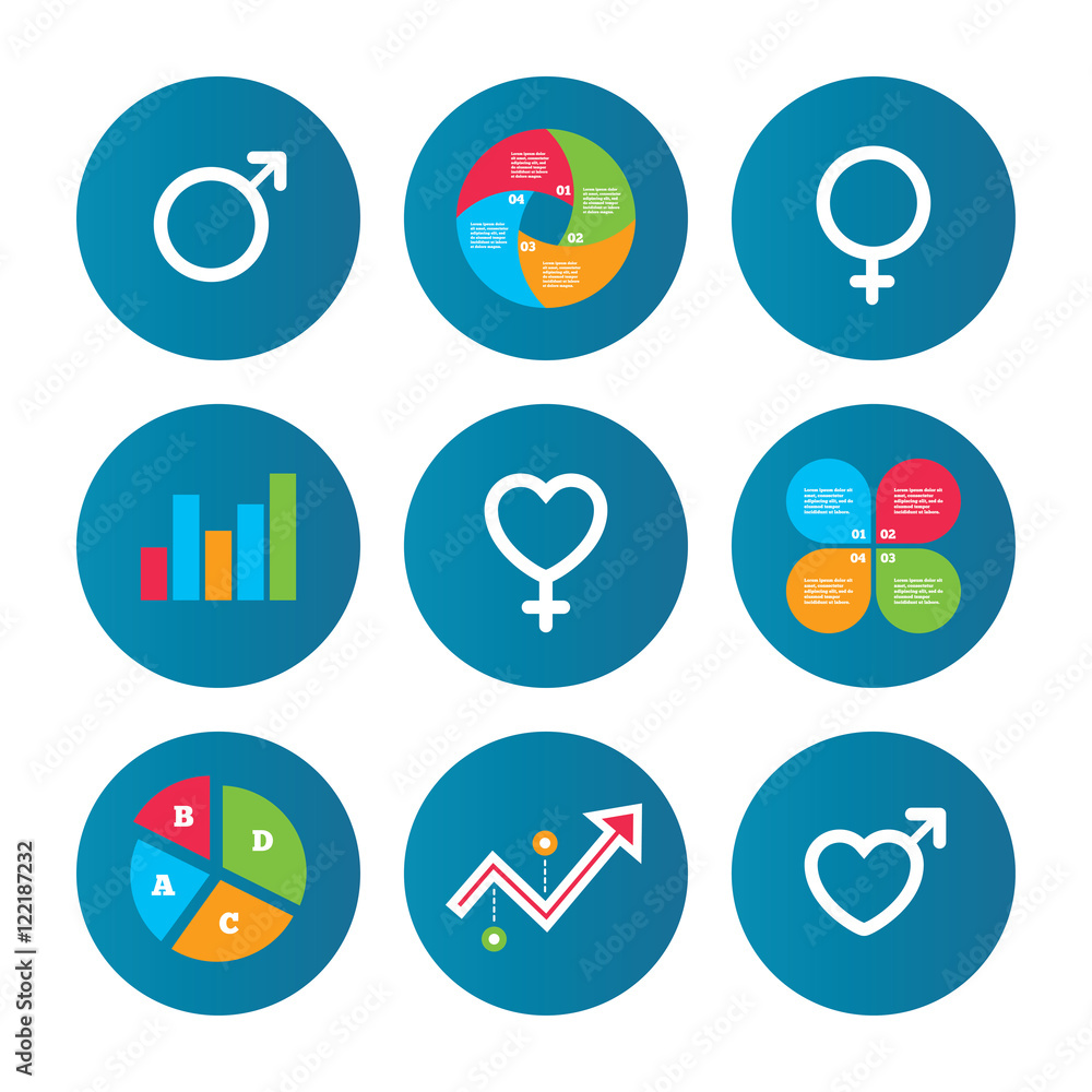 Male and female sex icons. Man Woman signs. Male and female sex icons. Man Woman signs.