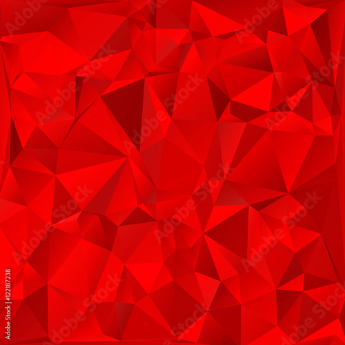 Red bright triangle polygon background or frame. Abstract Geometrical Backdrop. Geometric design for business presentations or web template banner flyer. monochrome. Illustration pattern eps10