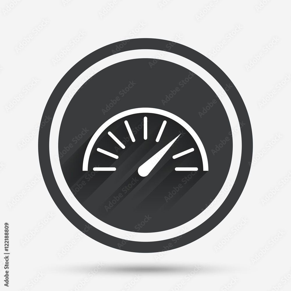 Tachometer sign icon. Revolution-counter symbol. Tachometer sign icon. Revolution-counter symbol.
