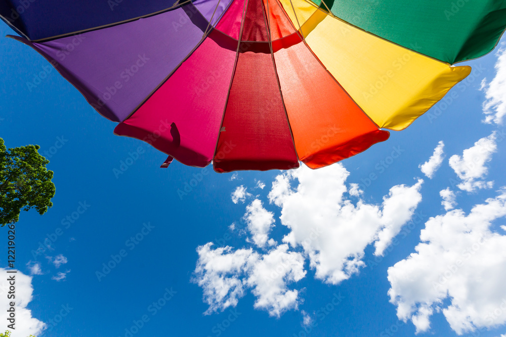 Gelato time, under the sun umbrella