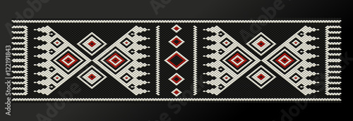 Black Theme Sadu Weaving Belt