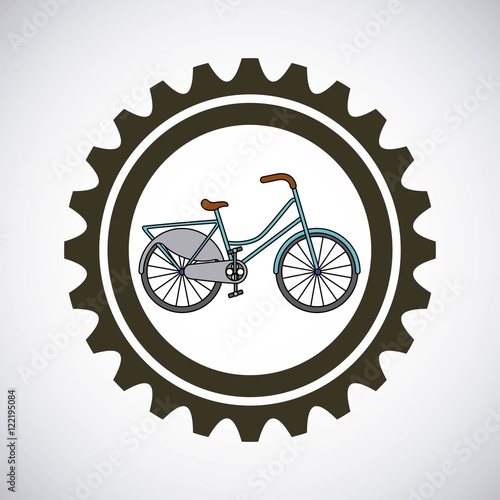 love my bicycle lifestyle concept icon vector illustration design