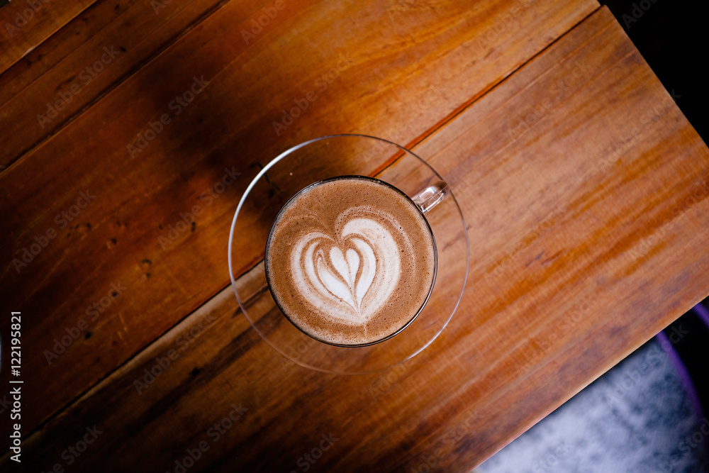 Fototapeta premium Breakfast with a cup of coffee