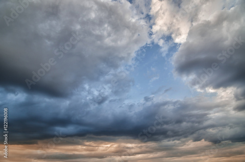 Background of clouds before a thunder-storm