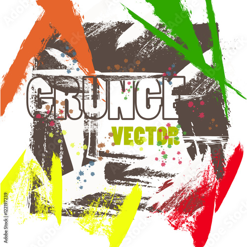 Grunge colorful background photo