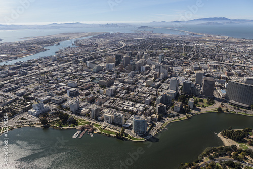 Oakland Aerial View Towards San Francisco