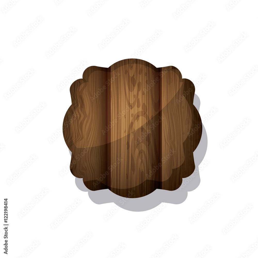 Wood and striped brown frame icon. Texture material banner and decoration theme. Isolated design. Vector illustration Wood and striped brown frame icon. Texture material banner and decoration theme. Isolated design. Vector illustration