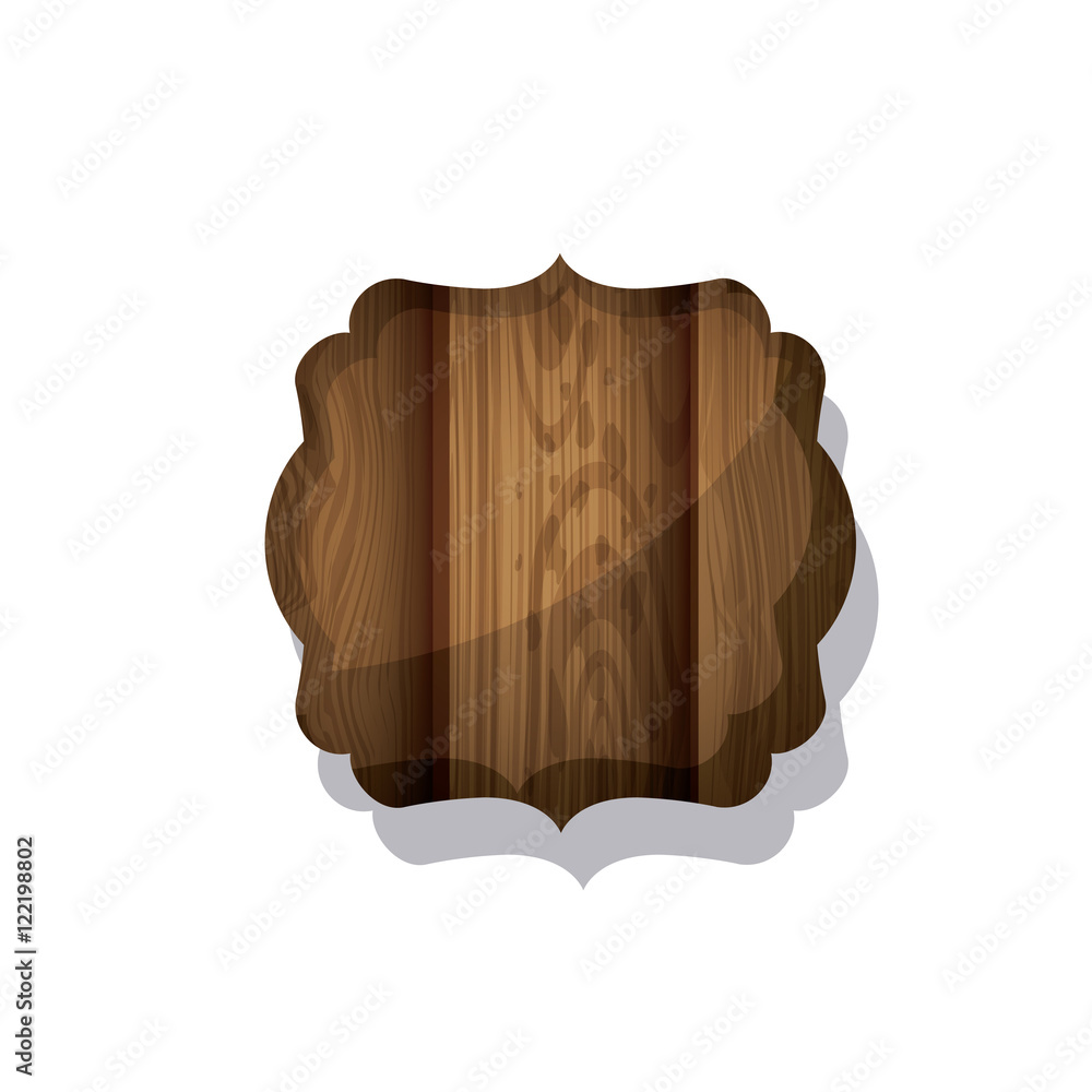 Wood and striped brown frame icon. Texture material banner and decoration theme. Isolated design. Vector illustration Wood and striped brown frame icon. Texture material banner and decoration theme. Isolated design. Vector illustration