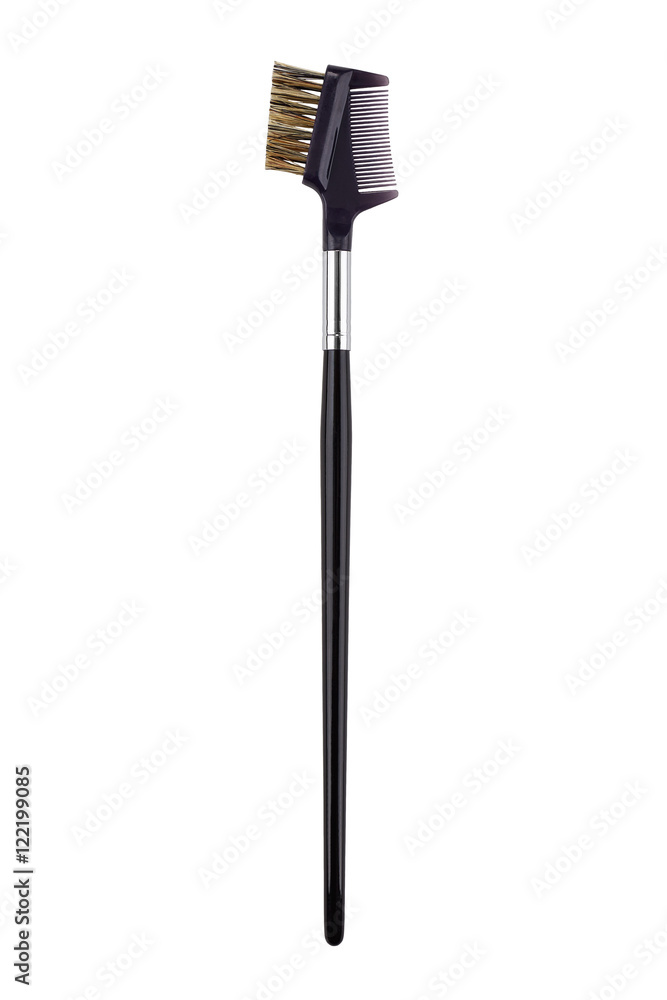 Brow brush and comb. Isolated. White background Brow brush and comb. Isolated. White background