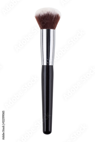 Duo fibre foundation makeup brush. Isolated. White background