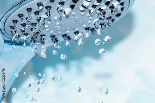 Foto Blue shower head