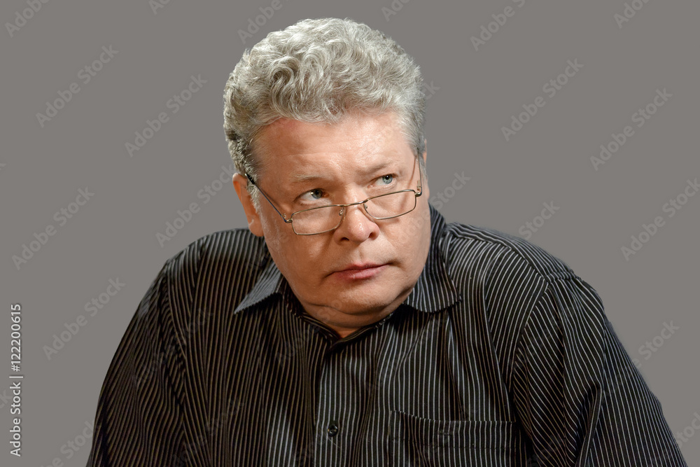 Middle-aged man with glasses. Middle-aged man with glasses.
