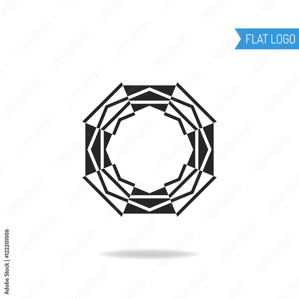 Business, technical and engineering logo for company. Geometric logotype. Business, technical and engineering logo for company. Geometric logotype.