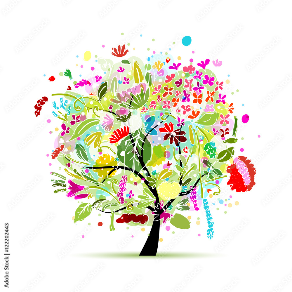 Floral tree for your design