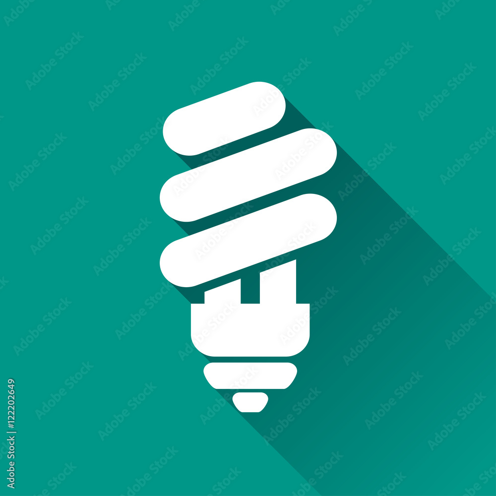 eco light bulb icon