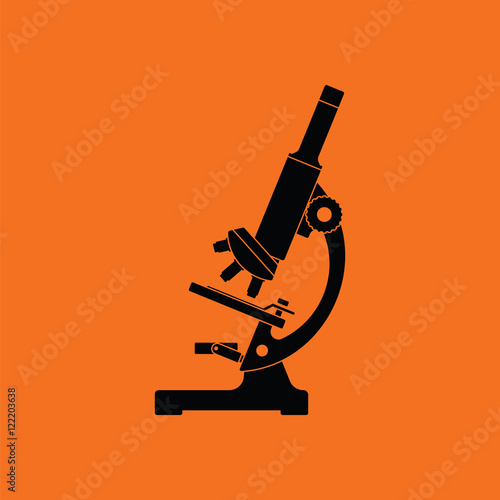 Icon of chemistry microscope