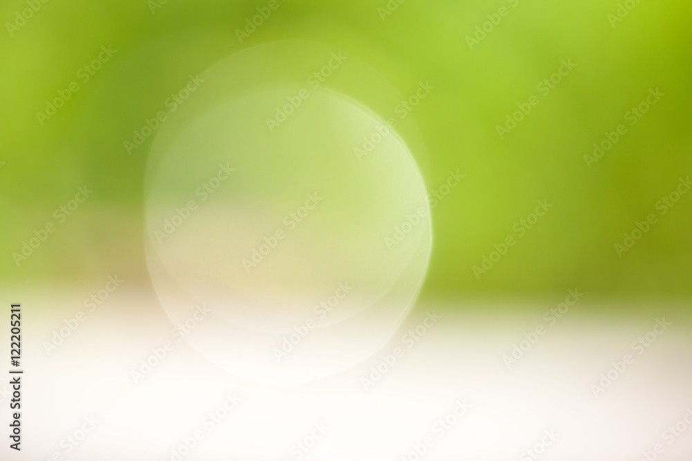 Fresh healthy green bio background with abstract blurred foliage
