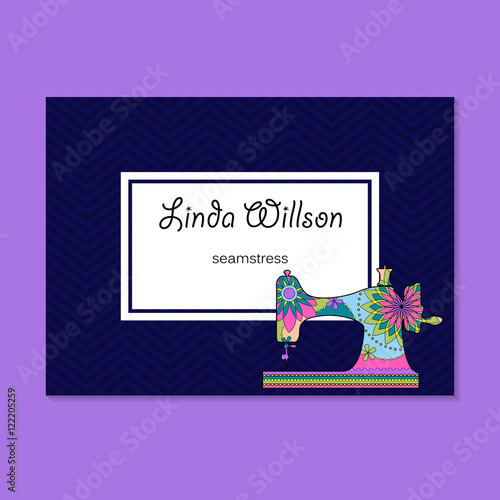 Business card for seamstress