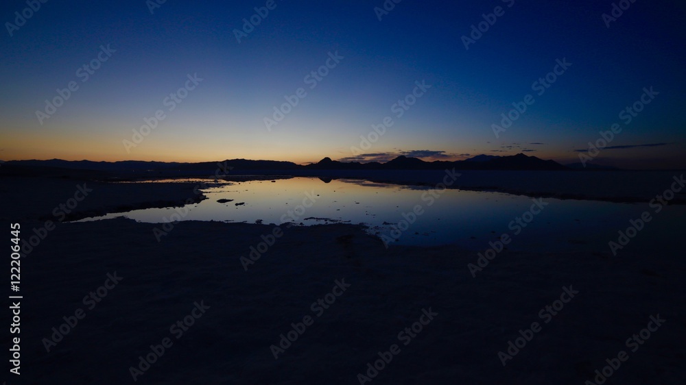 Bonneville Salt Flats Sunset