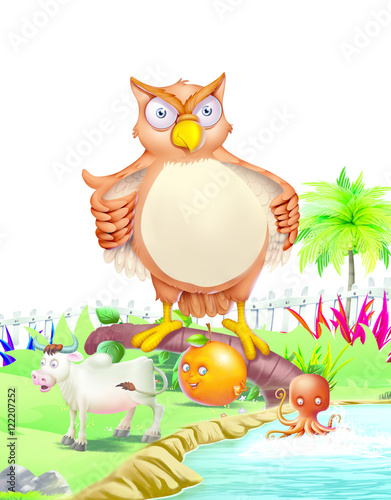 Picture related Alphabet O