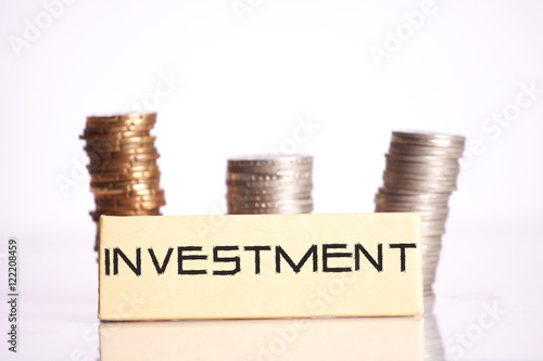 Wallpaper Mural Coins isolated on white background Torontodigital.ca