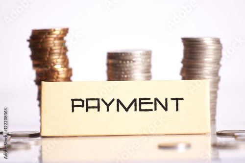 Wallpaper Mural Coins isolated on white background Torontodigital.ca