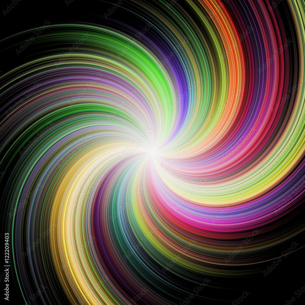 Obraz premium Colored spiral background concept