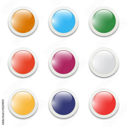 Free Download Vector buttons EPS10 - GFXLoad