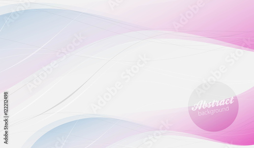 Abstract vector background, transparent waved lines for brochure