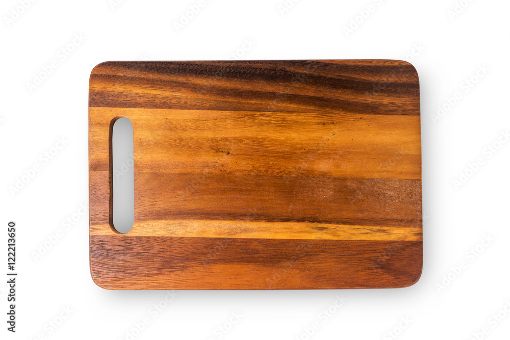 Wooden chopping board isolated on white background Wooden chopping board isolated on white background