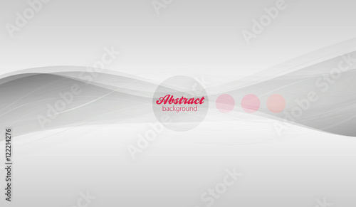 Abstract vector background, transparent waved lines for brochure