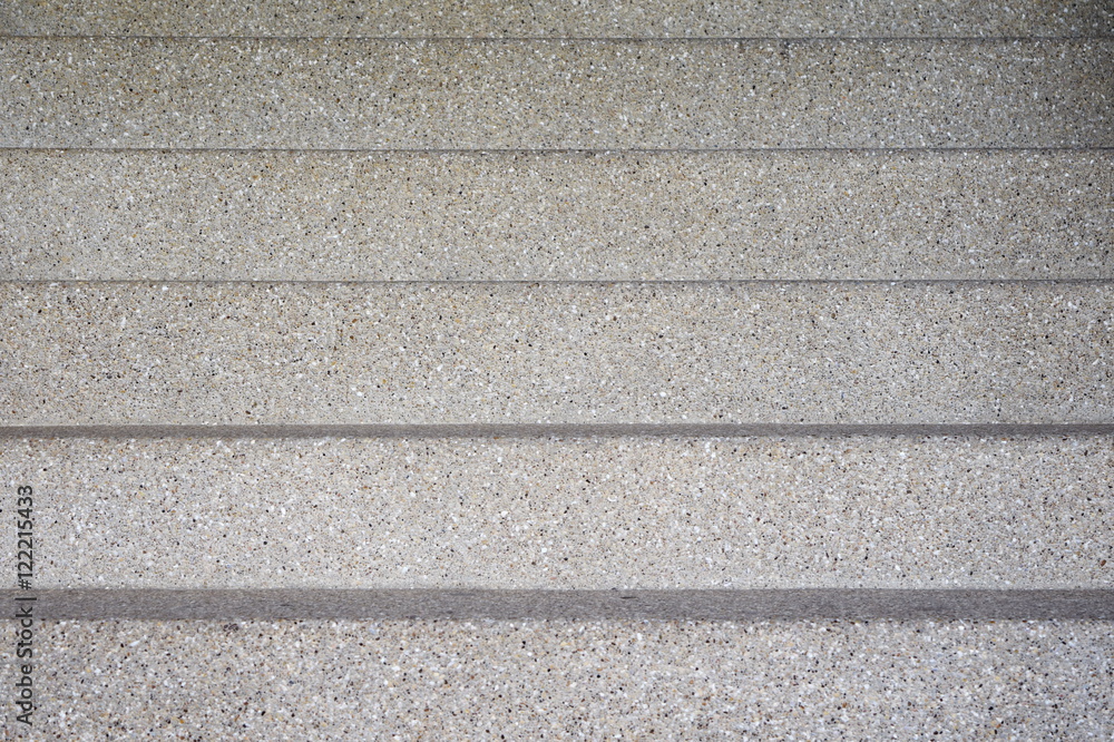 The exposed aggregate finish stair The exposed aggregate finish stair