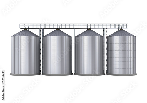 Agricultural Silo Isolated photo