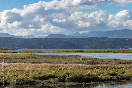 Storm clouds over Windy wetlands