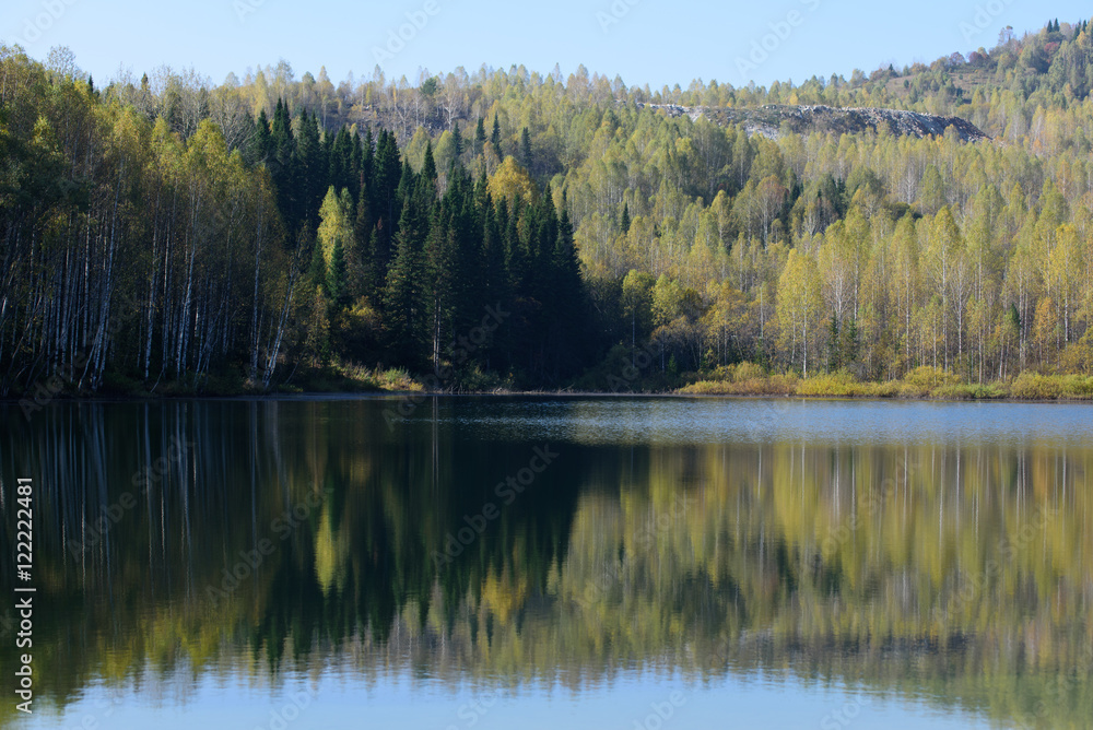 Отражение в лесном озере