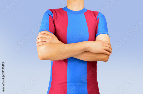 Photography sportman with arms crossed
