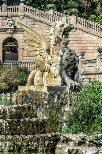 Fountain Cascada at Parc de la Ciutadella in Barcelona. Spain.
