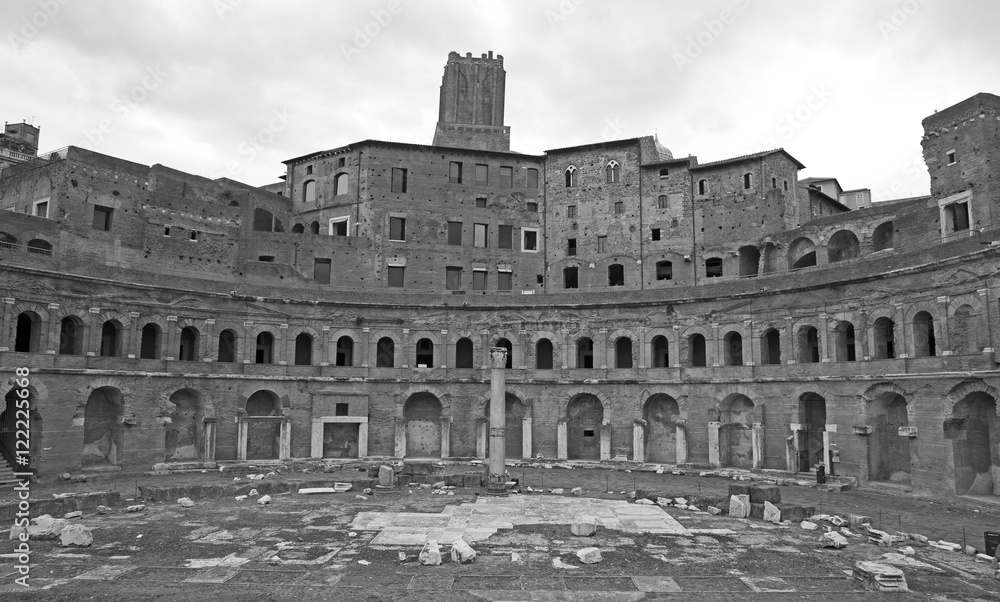 Fori imperiali and Casa dei cavalieri di Rodi at Rome - Italy