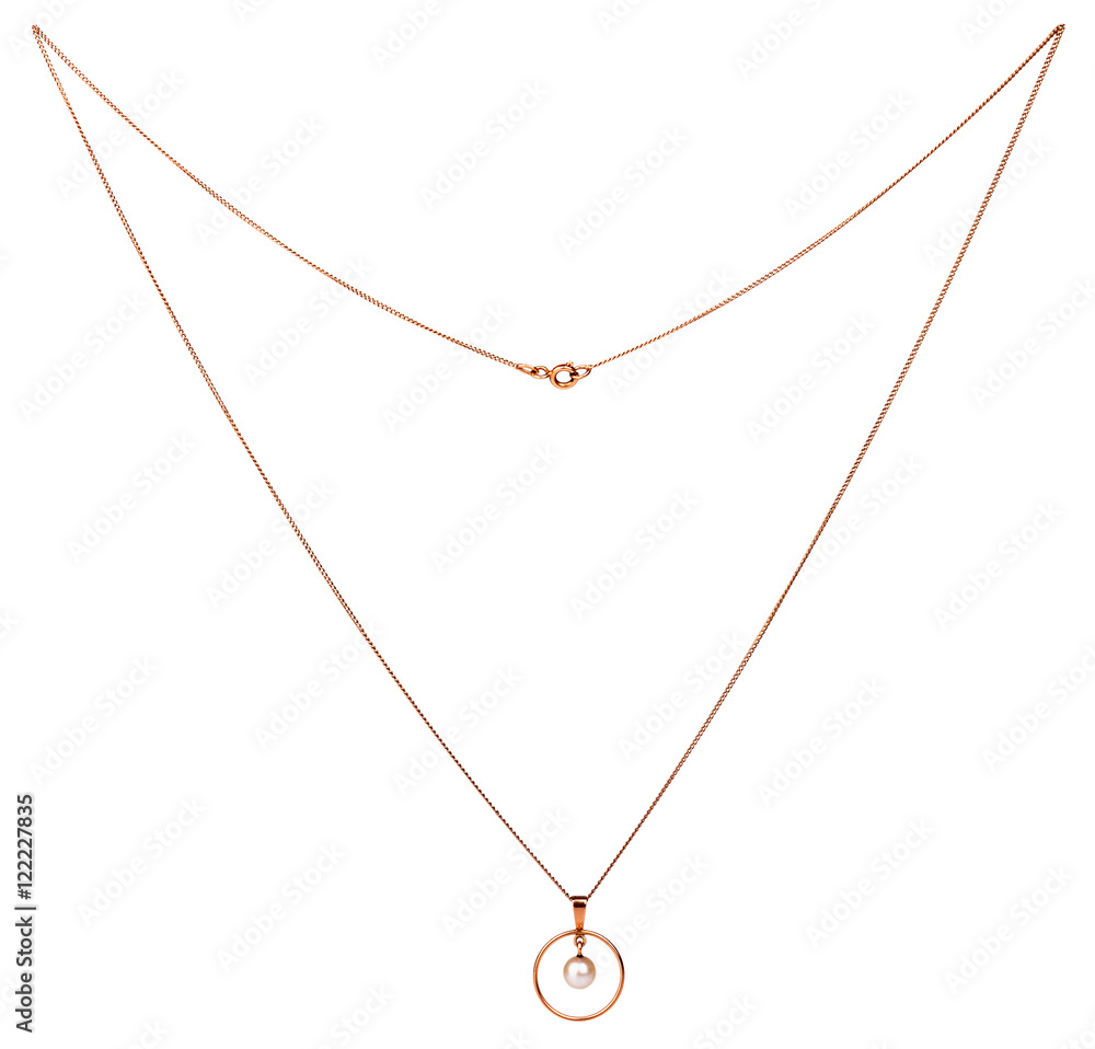 Gold chain isolated Gold chain isolated