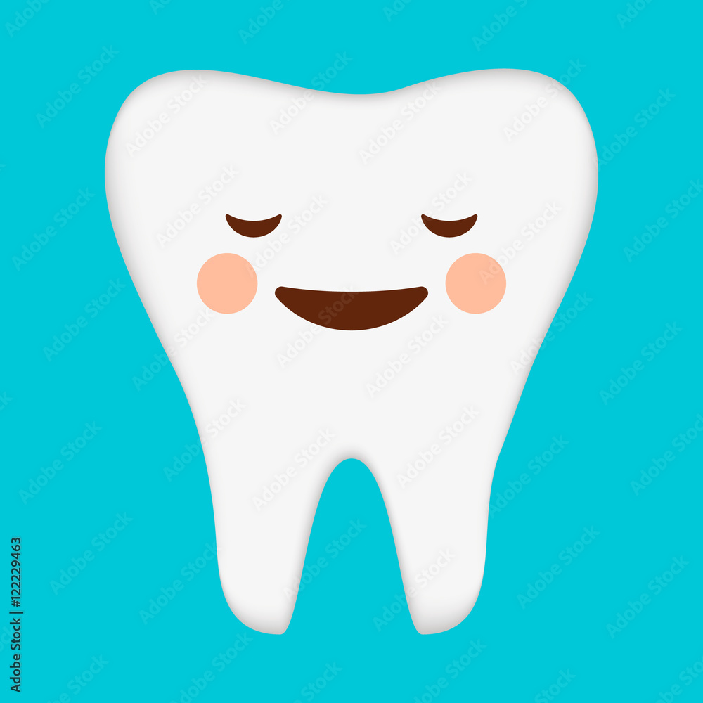 simple cartoon tooth white silhouette on a blue background, teeth simple cartoon tooth white silhouette on a blue background, teeth