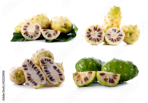 Exotic Fruit, Noni fruits on white background