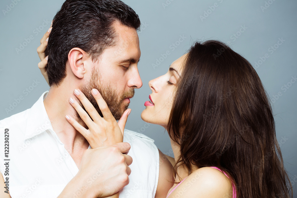 young sexy couple in studio young sexy couple in studio