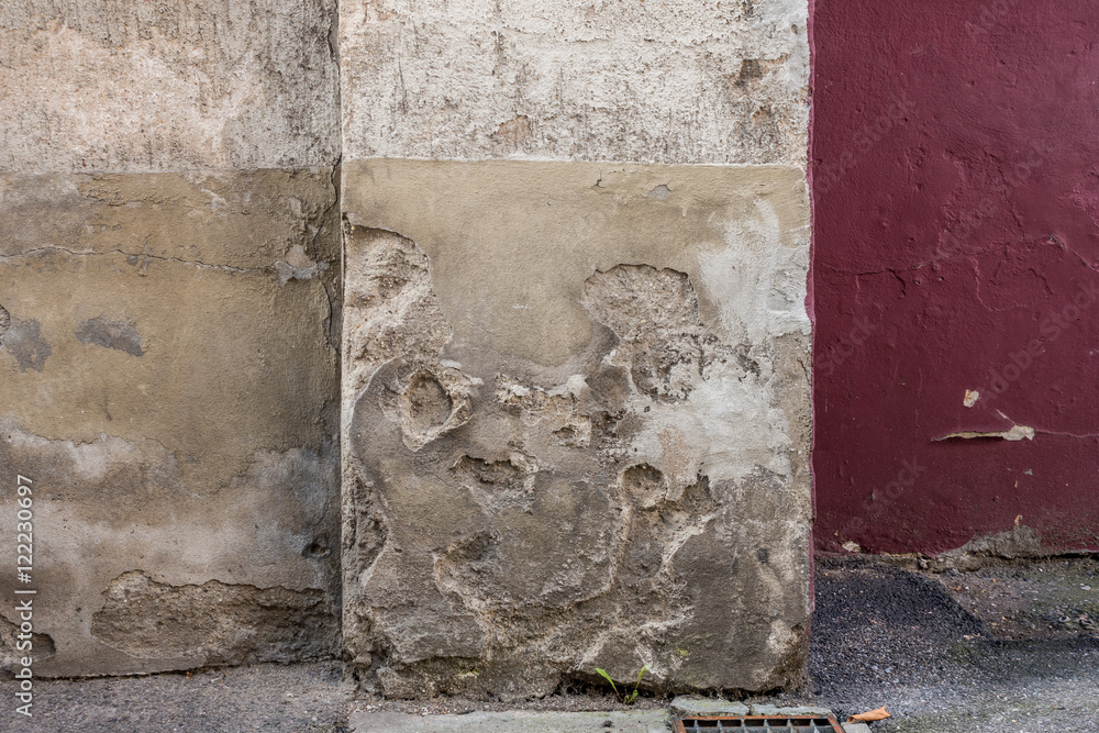 Naklejka premium Wandschäden
