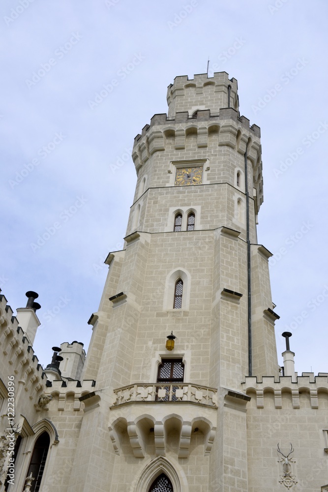 Fototapeta premium Architecture from Hluboka nad Vltavou castle 