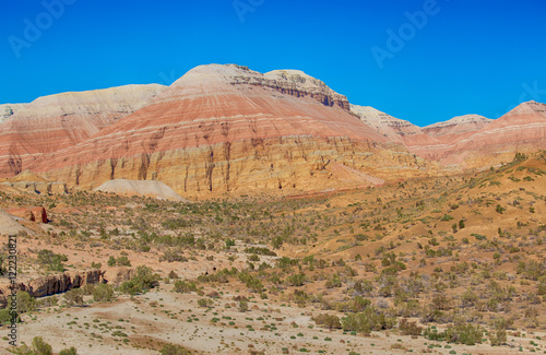 Aktau Mountains in the conservation area of the Altyn Emel Kazakhstan