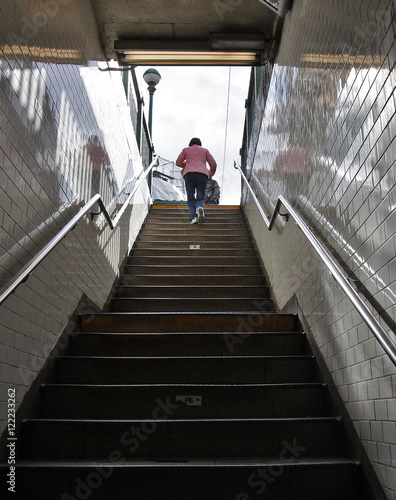 New York City Subway Staircase Exit