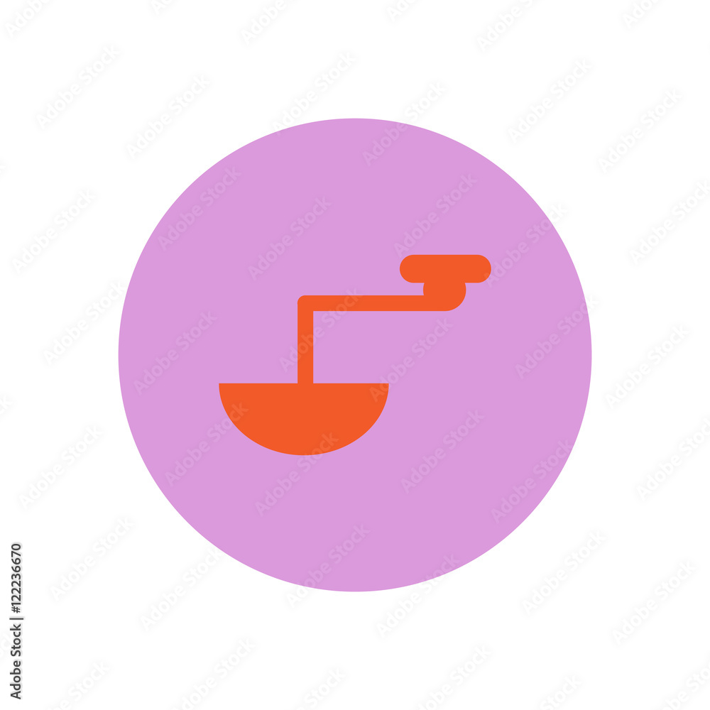 Vector icon on the white backgrounds in circles retro coffee grinder Vector icon on the white backgrounds in circles retro coffee grinder