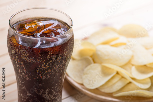 potato chips with cola