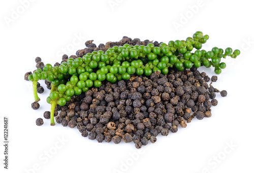 peppercorn on white background